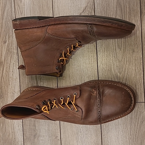 CHEVALIER Rapid Blake Stitched‎ Brown Beige Leather Sz 45 / 11 US Mens Boots main image 7